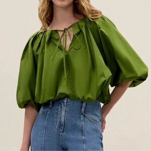 Rebecca Taylor Yara Poplin blouse in meadow